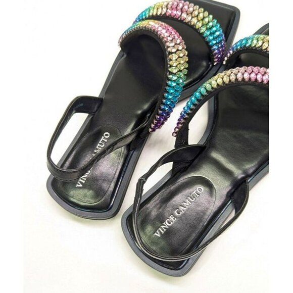 Vince Camuto Women's Prizza Crystal Embellished Sandals Size 7 (MSRP $129) - Picture 6 of 9